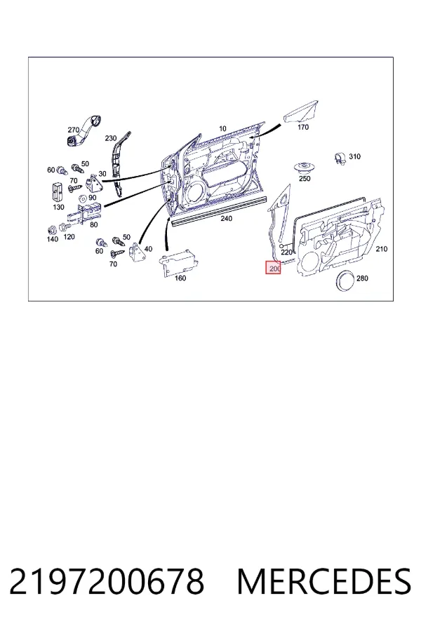  Mercedes A2197200678
