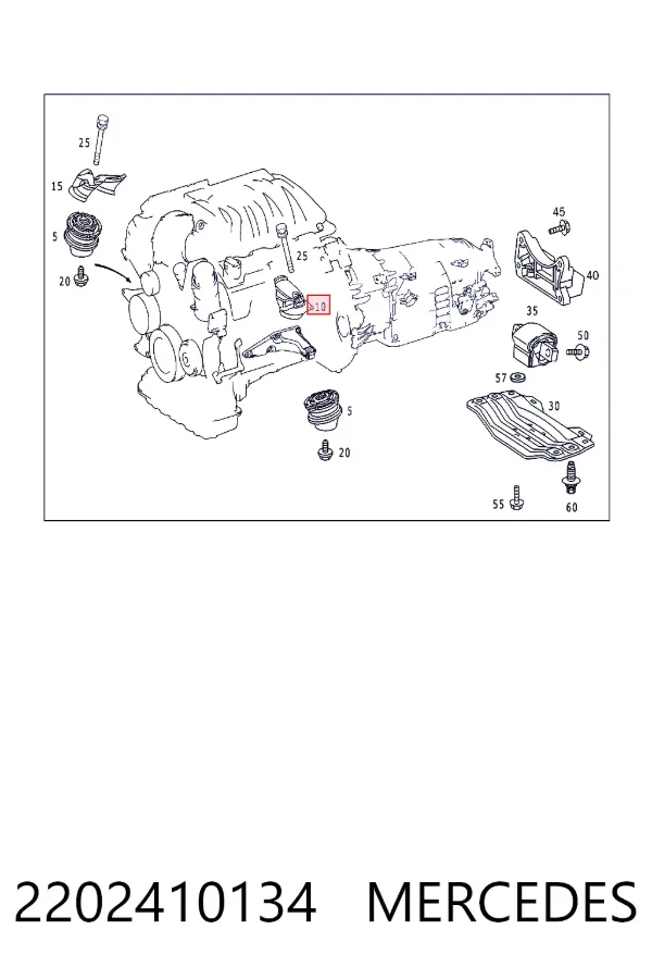 A2202410134 Mercedes 