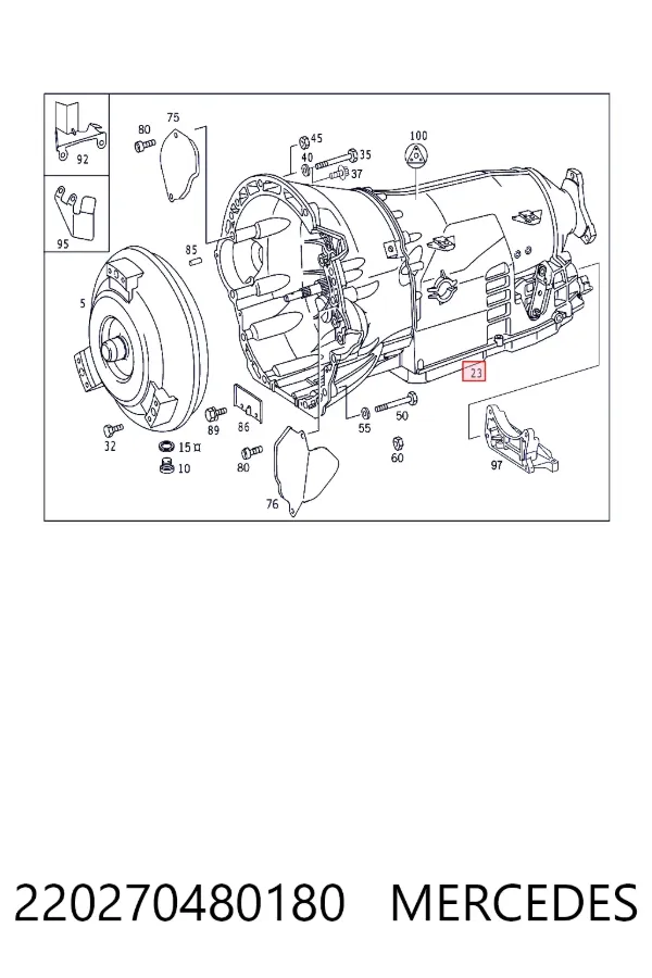 A2202704801 Mercedes Автоматическая коробка передач