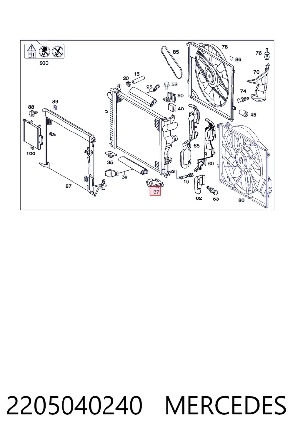 A2205040240 Mercedes 