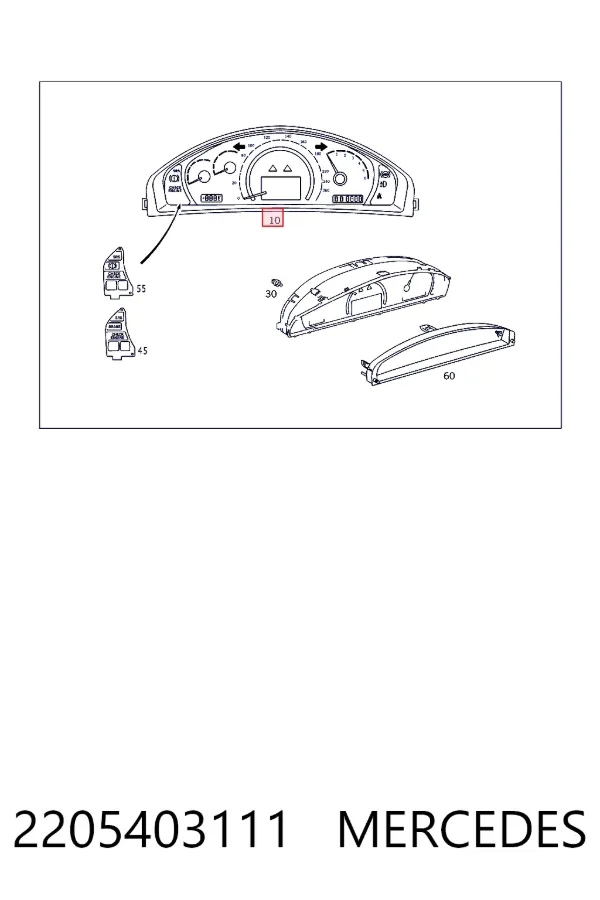 Панель приборов 2205403111 Mercedes