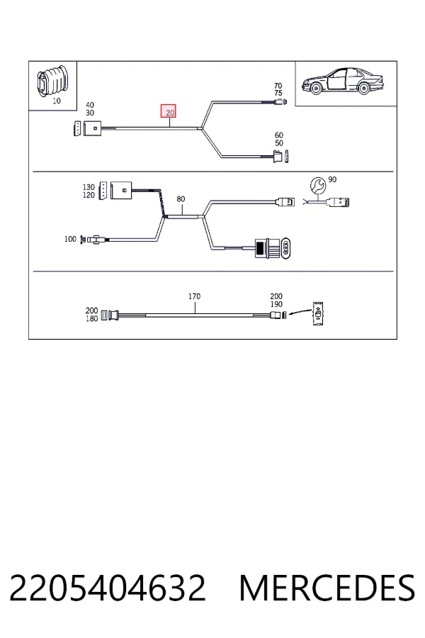 A2205404632 Mercedes 