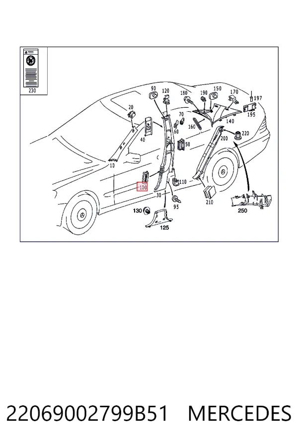  A2206900279 Mercedes