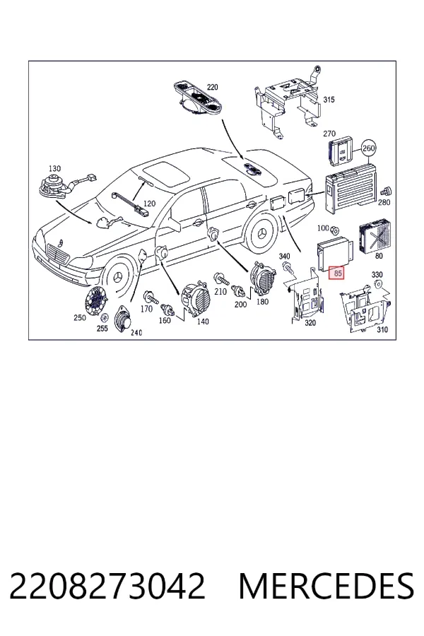  Mercedes A2208273042