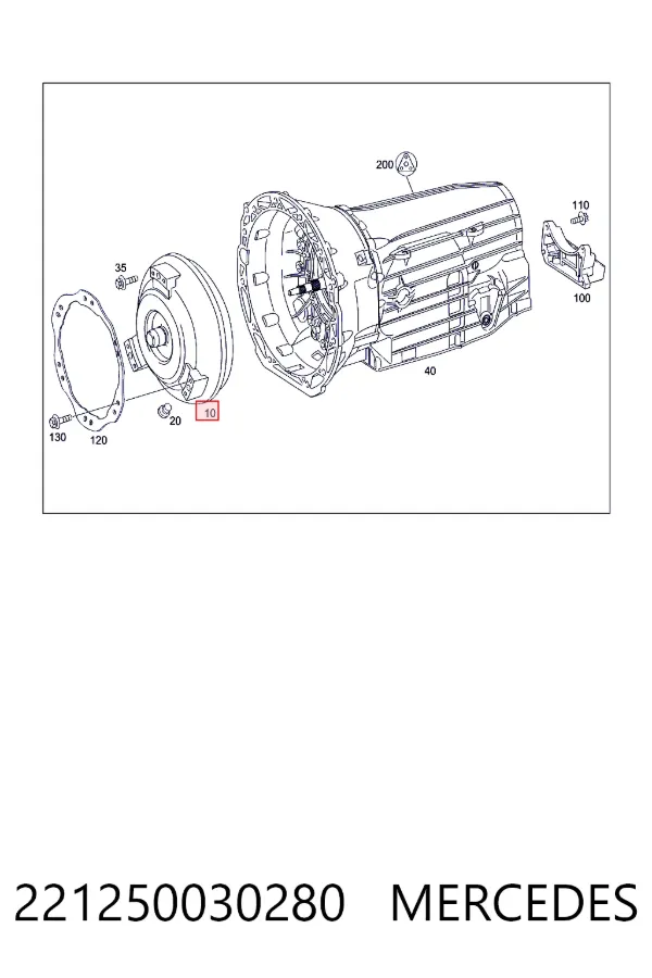 Гидротрансформатор АКПП Mercedes A2212500302 цена, от 126.69 USD