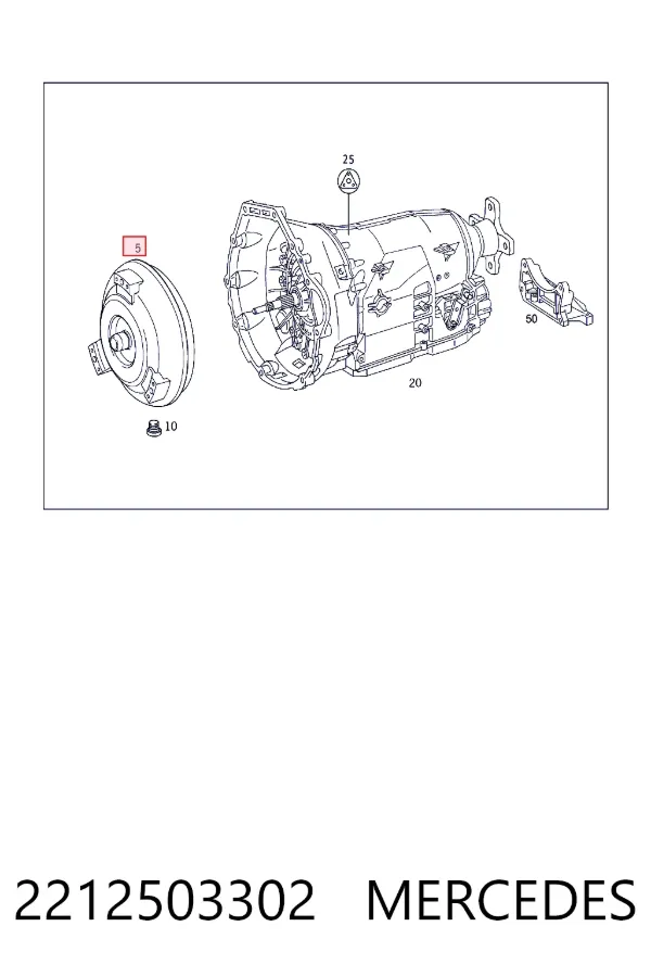 Гидротрансформатор 2212503302 Mercedes