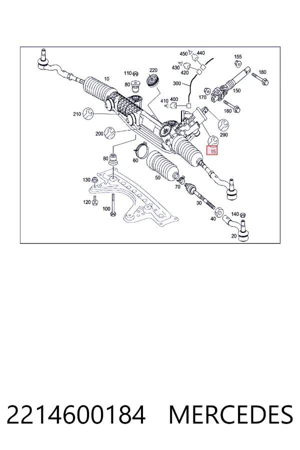 Клапан MPL рулевой рейки A2214600184 Mercedes