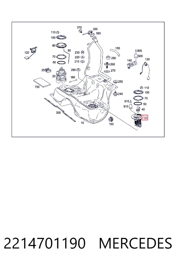 Бензонасос 2214701190 Mercedes