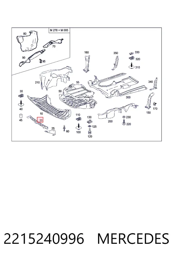  Mercedes A2215240996 цена, от 25.42 USD