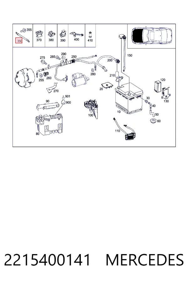 A2215400141 Mercedes 