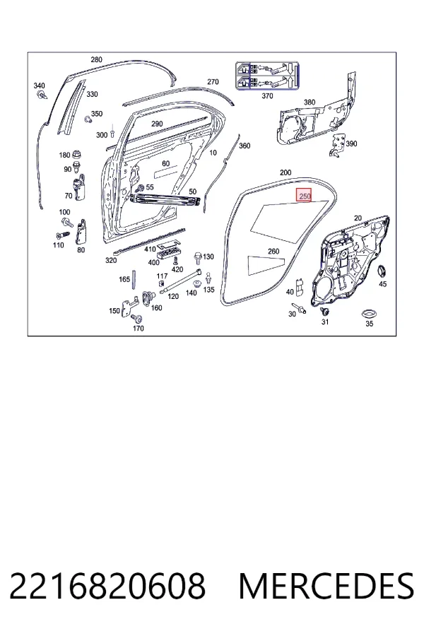  Mercedes A2216820608 цена, от 38.01 USD