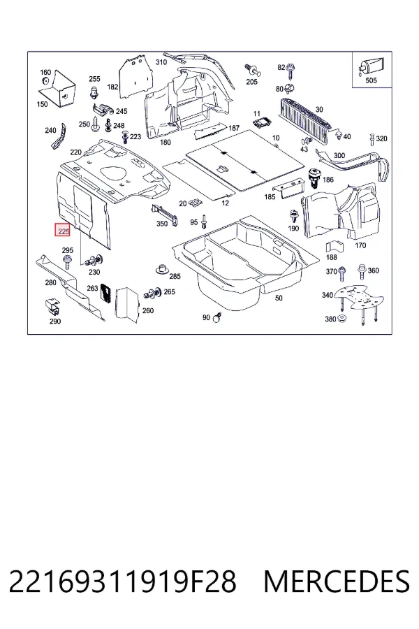 Купить A22169311919F28 Mercedes 