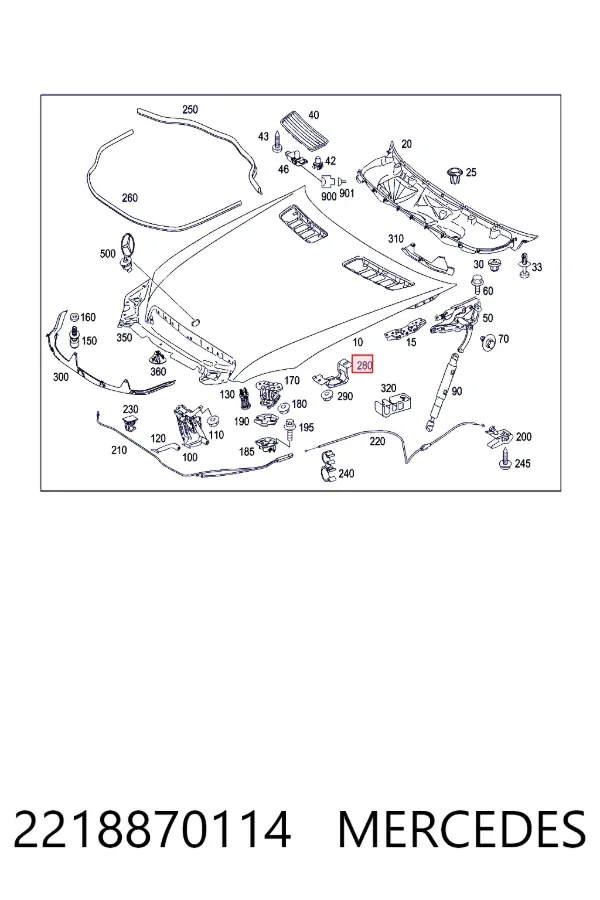  Mercedes A2218870114 цена, от 6.33 USD