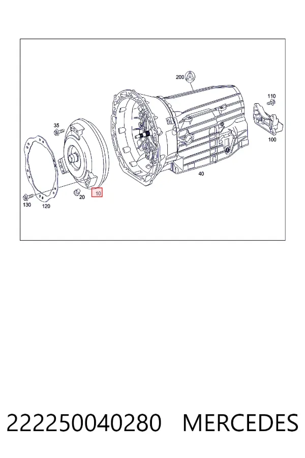 Гидротрансформатор A2222500402 Mercedes