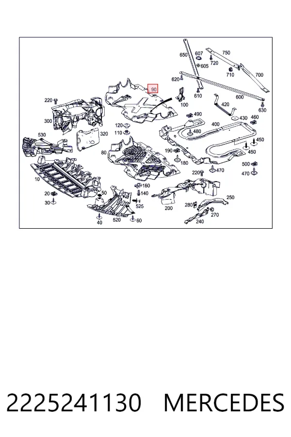 A2225241130 Mercedes Аэродинамические обвесы