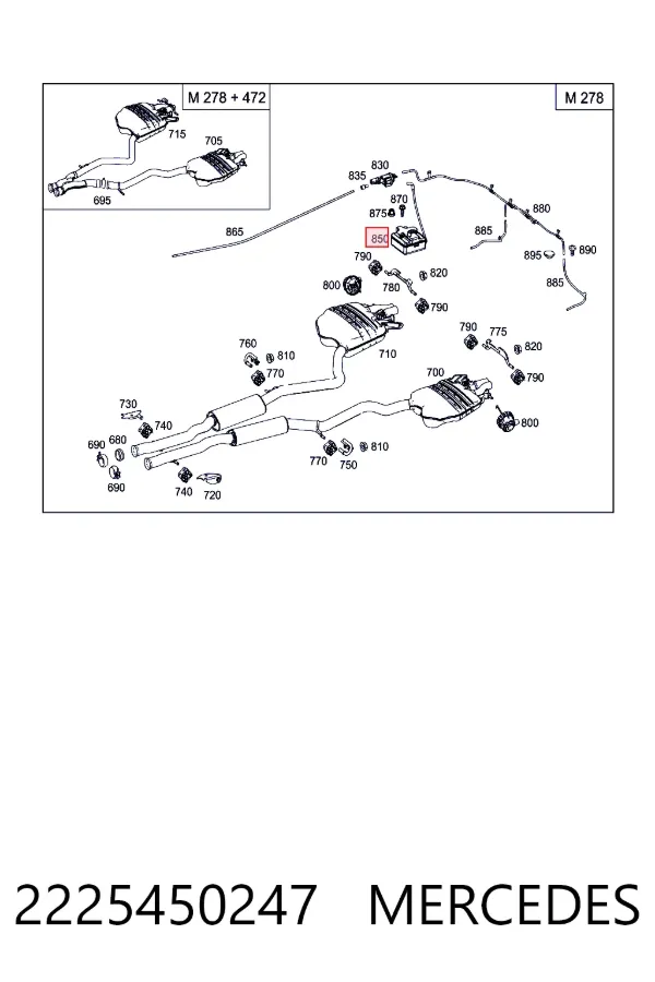  Mercedes A2225450247 цена, от 25.34 USD
