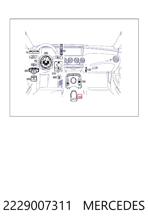 A2229007311 Mercedes 