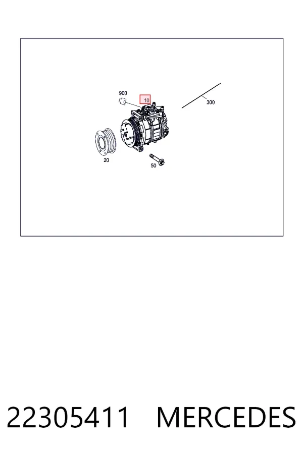 A0022305411 Mercedes Компрессор хладагента