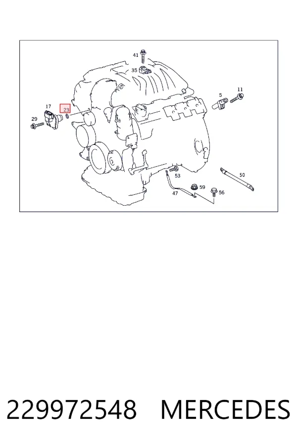 Прокладка датчика положения распредвала Mercedes A0229972548 цена, от 3.48 USD