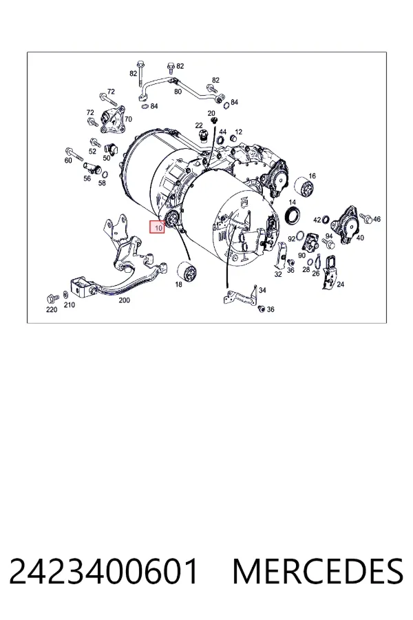 A2423400601 Mercedes Двигатель электрический