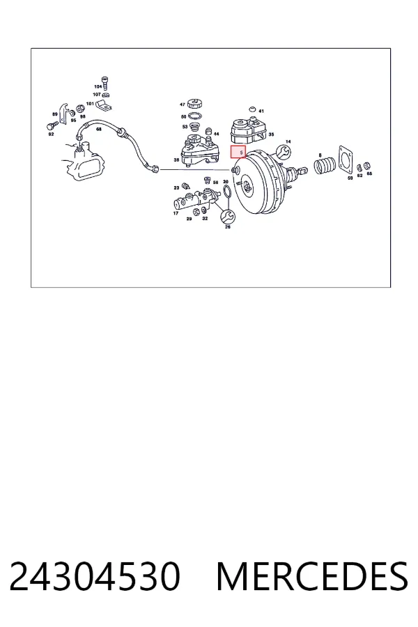 Купить A0024304530 Mercedes ВУТ
