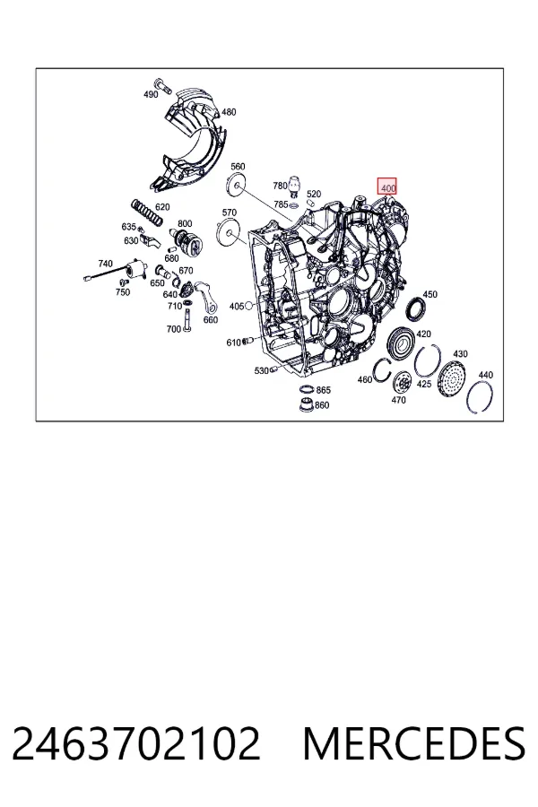  Mercedes A2463702102 цена, от 721.16 USD
