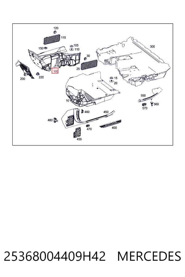  Mercedes A2536800440 цена, от 127.12 USD