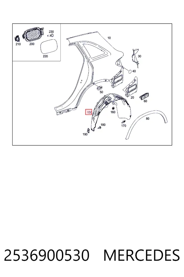  Mercedes A2536900530