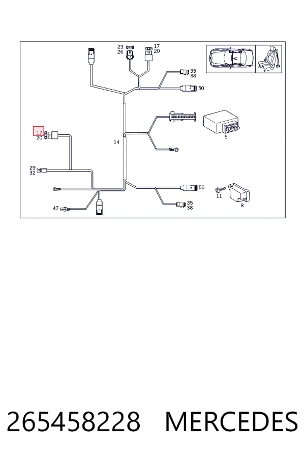  Mercedes A0265458228 цена, от 4.06 USD