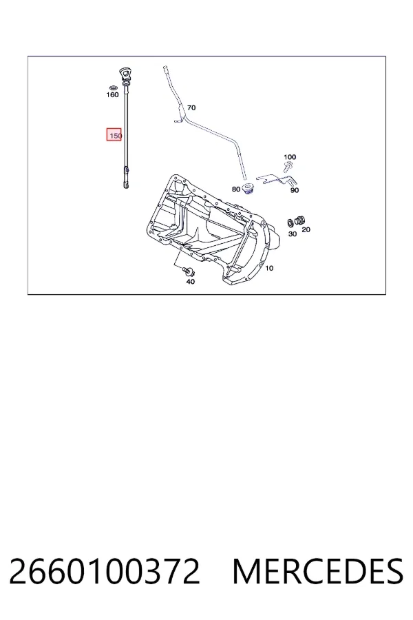 Щуп масляный A2660100372 Mercedes