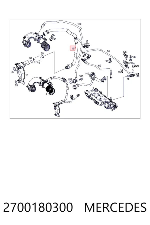  Mercedes A2700180300 цена, от 128.62 USD