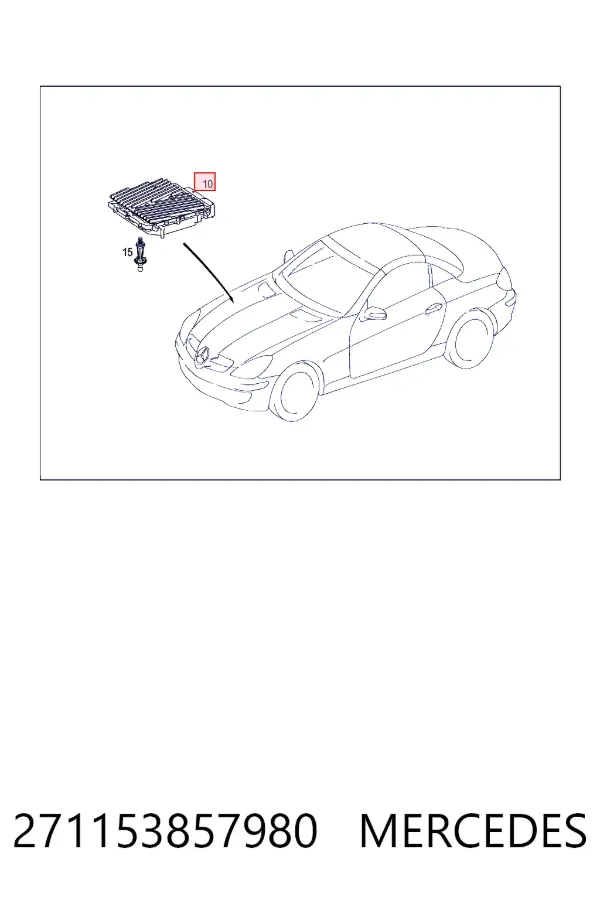 Блок управления двигателем A2711538579 Mercedes