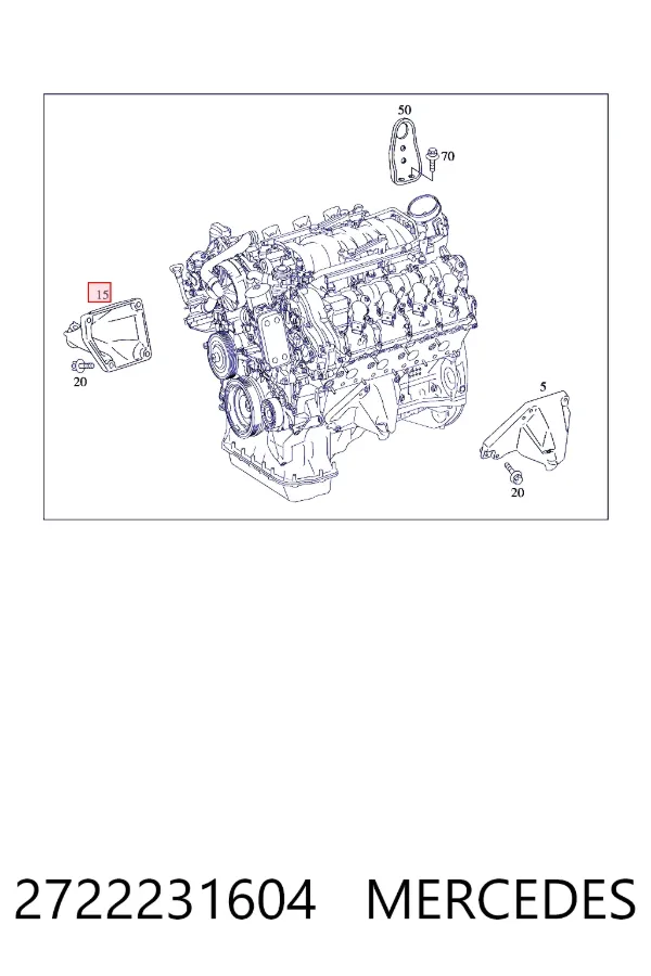  Mercedes A2722231604