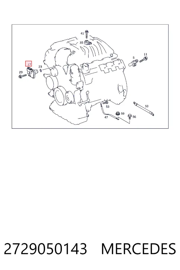 Купить A2729050143 Mercedes ДПРВ