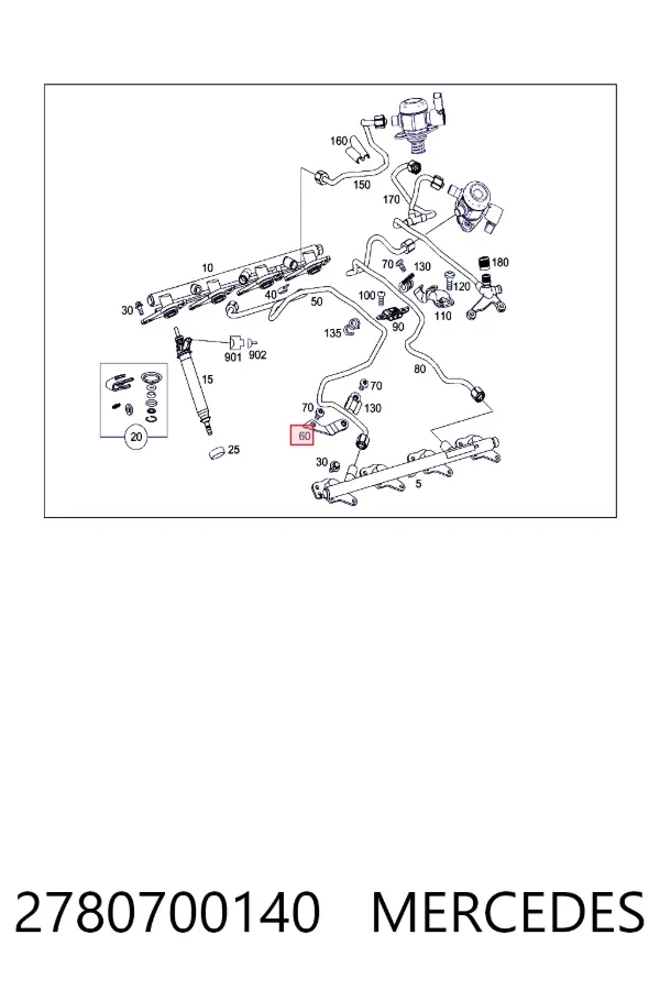  Mercedes A2780700140 цена, от 6.33 USD