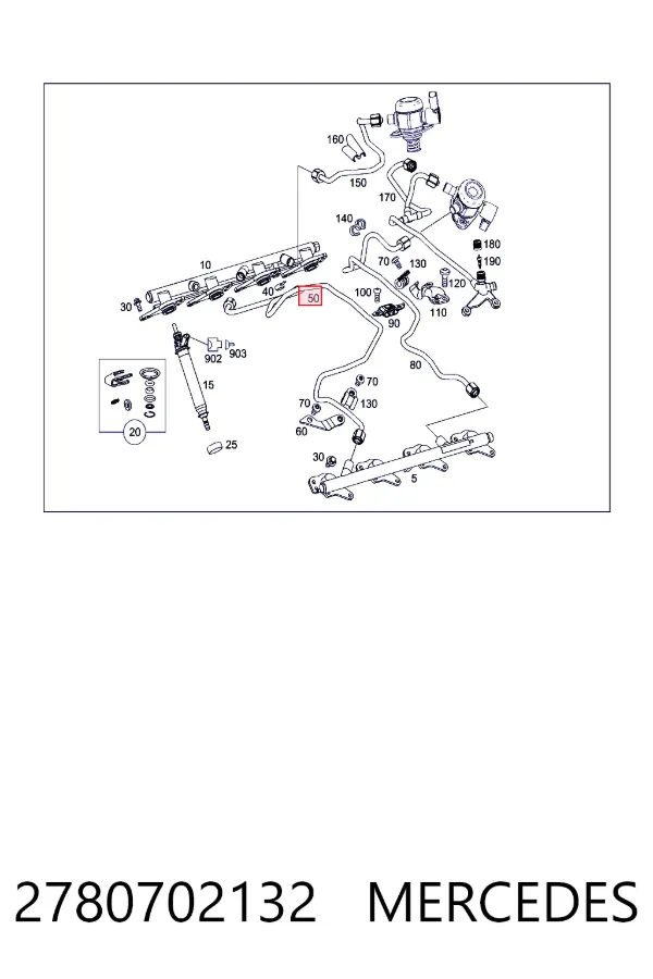  Mercedes A2780702132 цена, от 30.41 USD