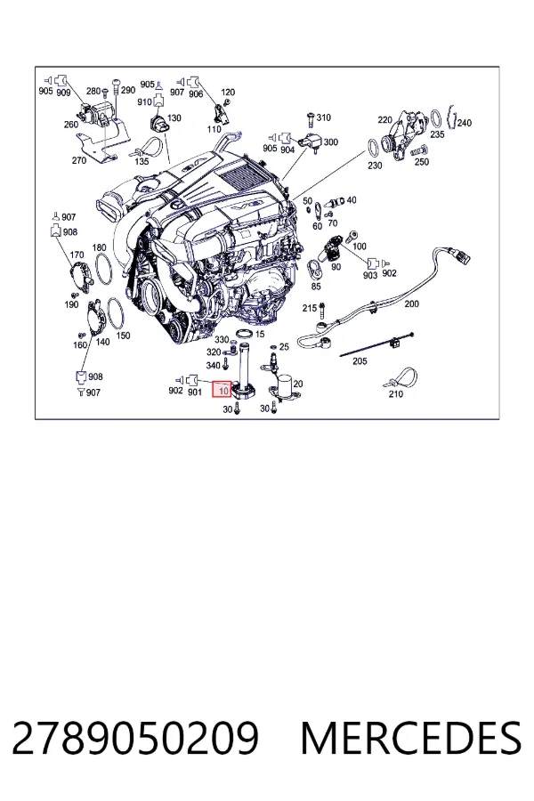 Датчик уровня масла 2789050209 Mercedes