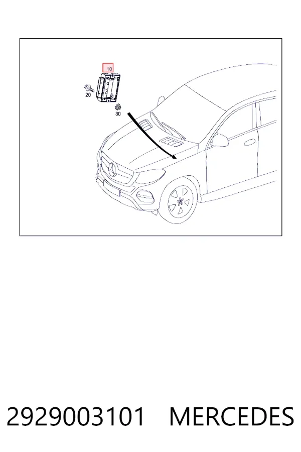 Купить A2929003101 Mercedes 
