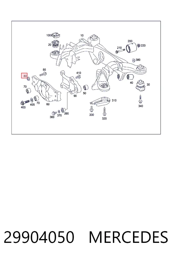  Mercedes A0029904050 цена, от 10.28 USD