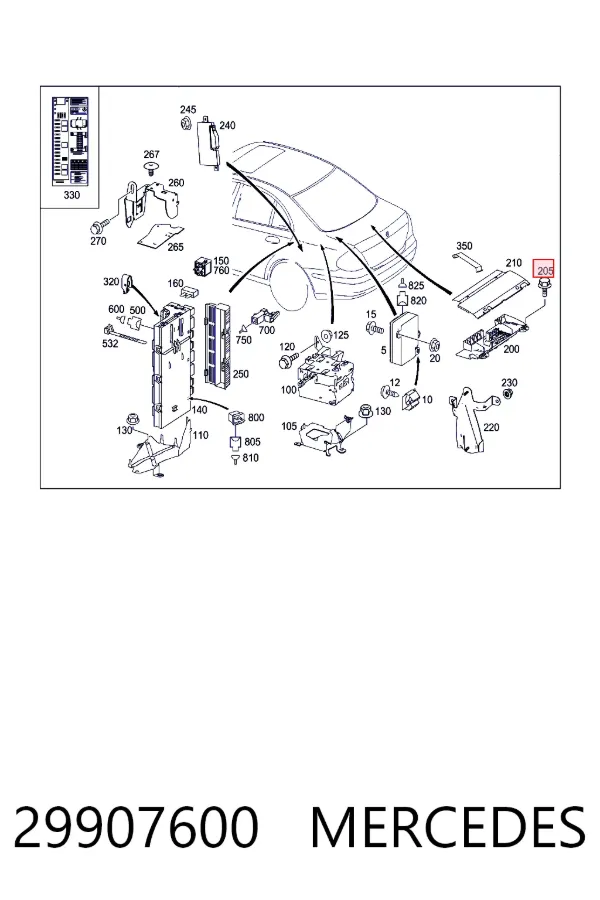  Mercedes A0029907600 цена, от 3.56 USD