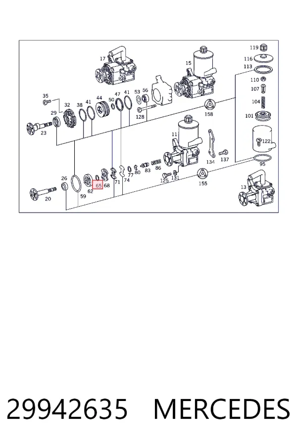  Mercedes A0029942635 цена, от 19.57 USD