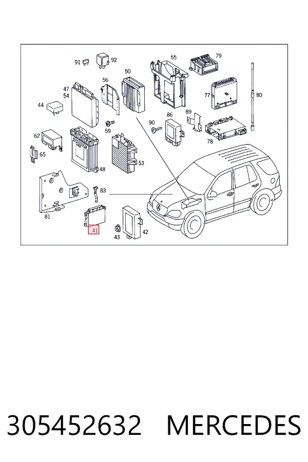 A0305452632 Mercedes Модуль АКПП электронный