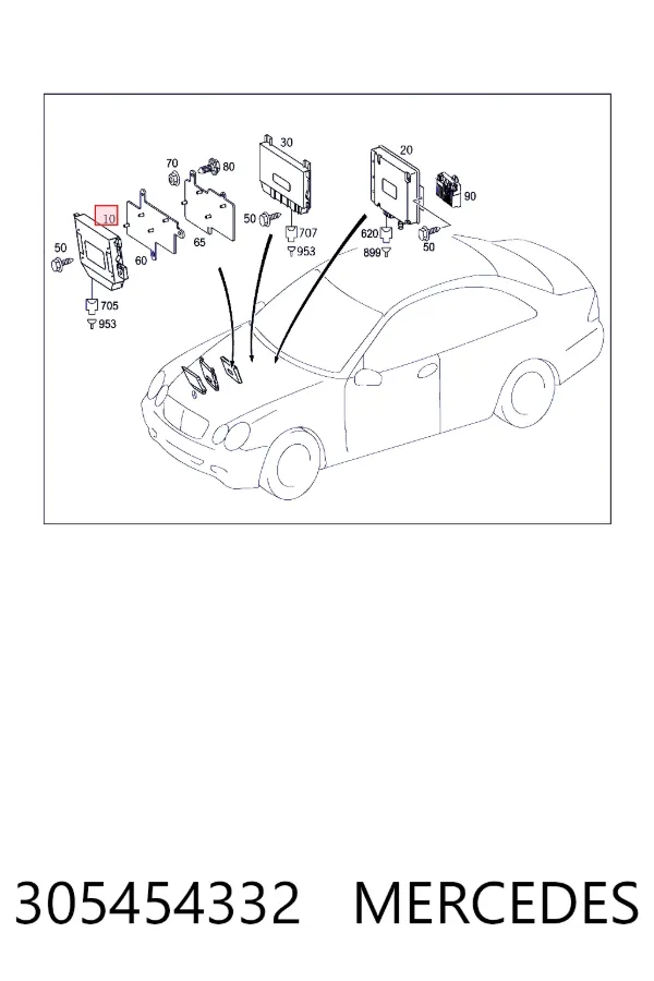 Купить A0305454332 Mercedes Блок управления акпп