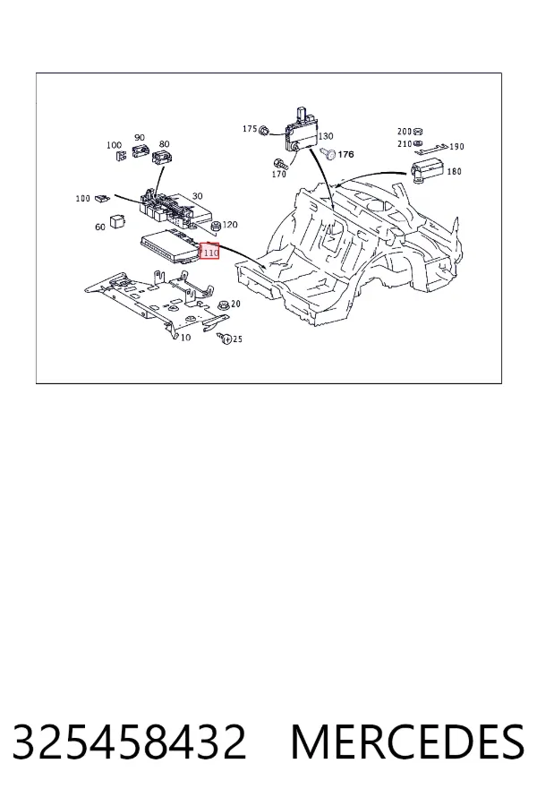 Блок управления сигналами SAM A0325458432 Mercedes