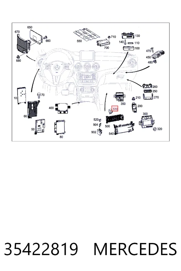 Купить A0035422819 Mercedes 