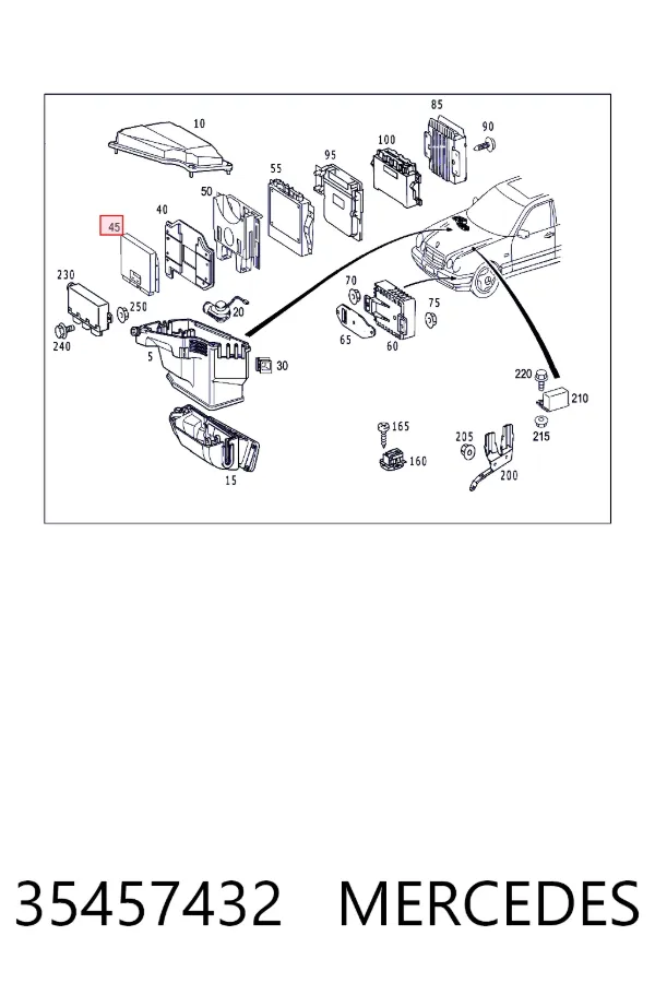 A0035457432 Mercedes Модуль управления ESP