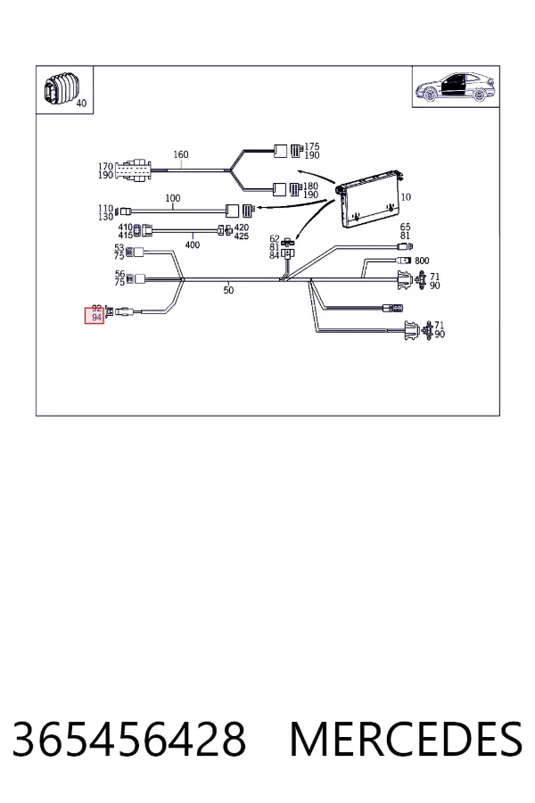 A0365456428 Mercedes 