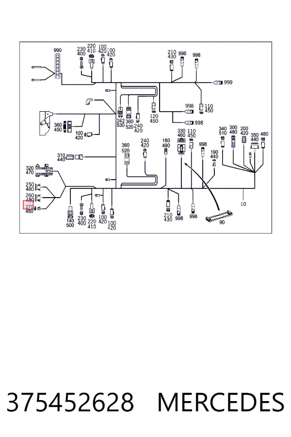  Mercedes A0375452628 цена, от 8.47 USD
