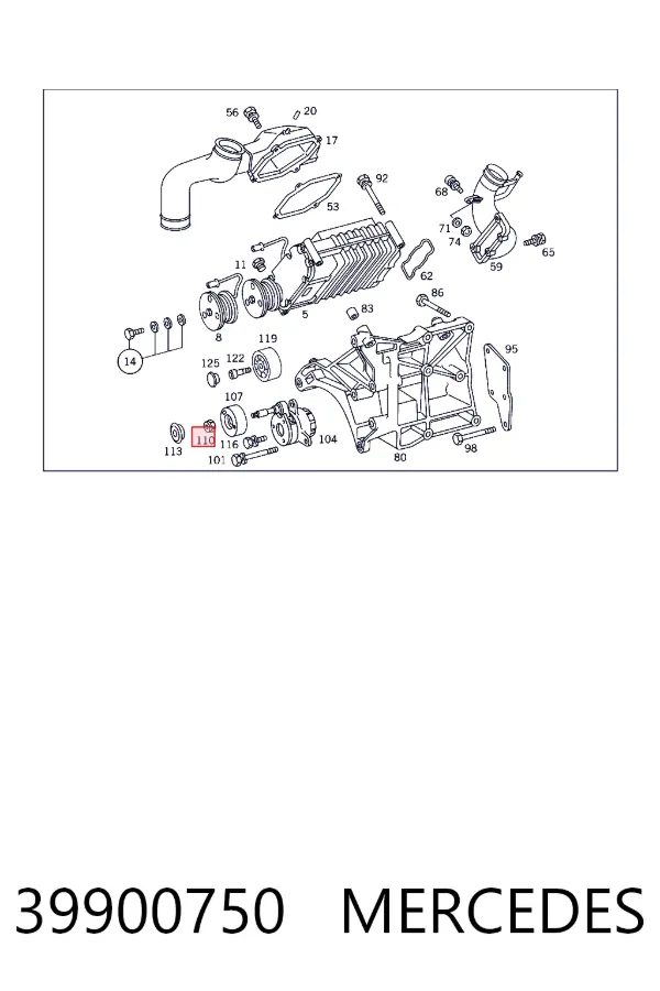  Mercedes A0039900750