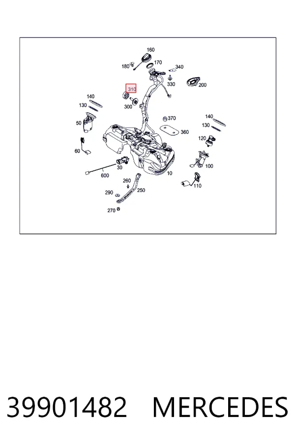  Mercedes A0039901482 цена, от 2.53 USD